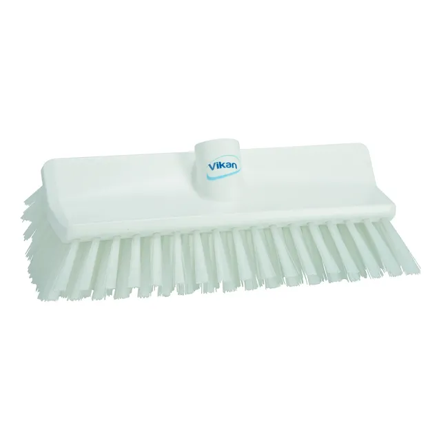Vikan Poliester Stiff Bristle Deck Scrub Blanco 1