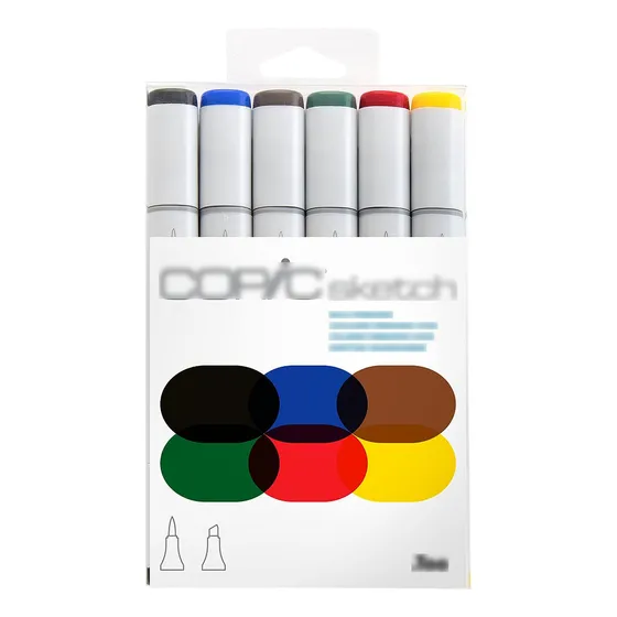 Copic Sketch: Set Tonos Primarios ¡ilustra Sin Límites!