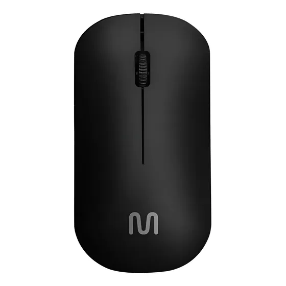 Mouse Slim Sem Fio Wireless Multilaser 1200dpi Mo307 Cor Preto