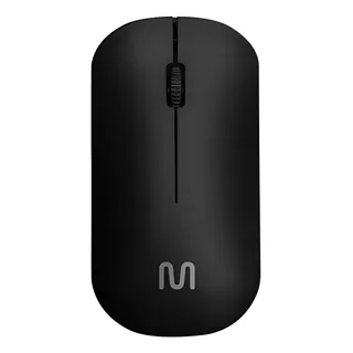 Mouse Slim Sem Fio Wireless Multilaser 1200dpi Mo307 Cor Preto