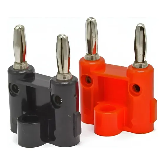 Conector Macho Plug Tipo Banana Doble