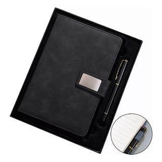 Cuero Pu Libreta De Pasta Dura Con Pluma Y Caja De Regalo Cuero Pu Libreta De Pasta Dura Con Pluma Y Caja De Regalo