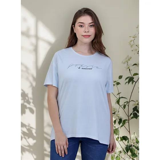 Remera De Algodon Poesie D Amour Mujer Talles Grandes