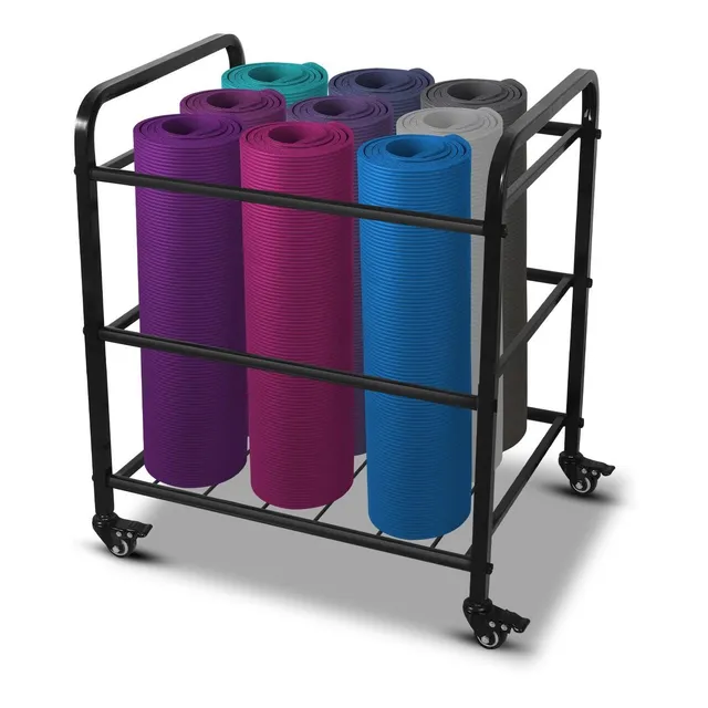Estante Almacenamiento Para Esterilla Yoga Carrito Casa