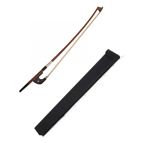 Arco De Contrabajo 4/4 De Madera Con Estuche
