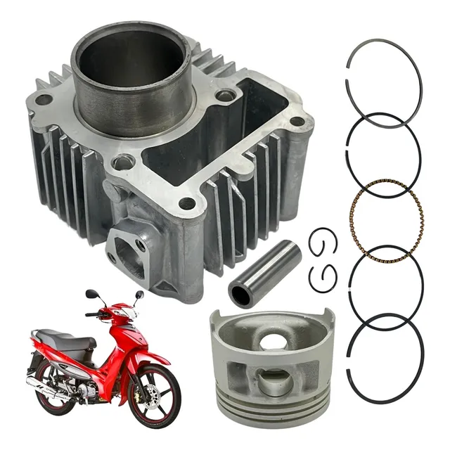 Kit Cilindro Camisa Pistão Anéis Yamaha Crypton T105 Zig 100