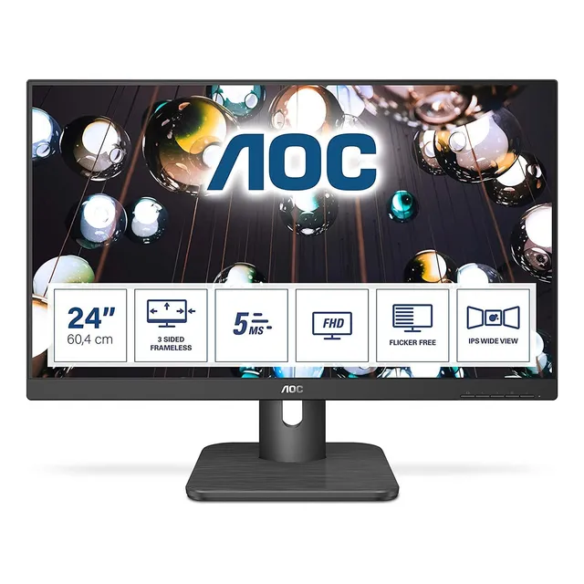 Monitor Gamer AOC con pantalla de 23.8" 60Hz y resolución Full HD