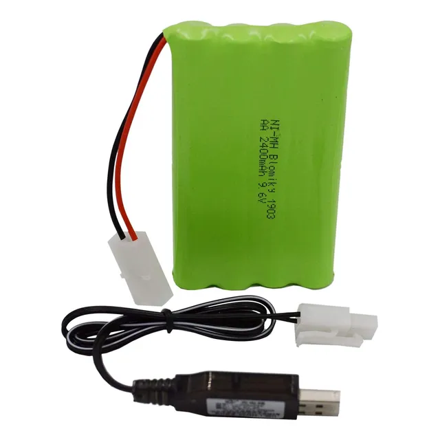 Batería 9.6v 2400mah Recargable Para Autos Rc/juguetes Etc