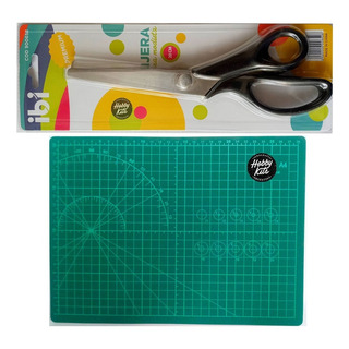 Tijera Zig Zag 20cm Y Tabla De Corte A4 Para Telas Patchwork Tijera Zig Zag 20cm Y Tabla De Corte A4 Para Telas Patchwork