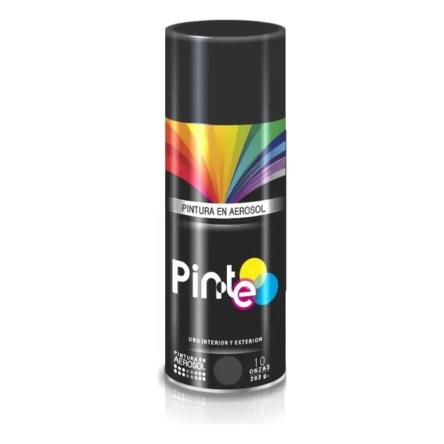 Pintura En Aerosol Mate Negro