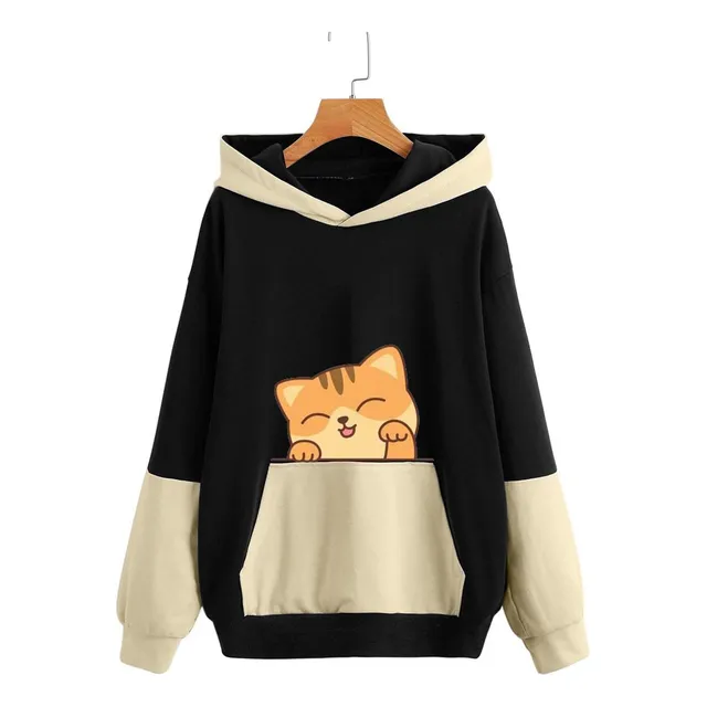 Sudadera Capucha Gran Tamaño Para Mujer Talla Manga Larga
