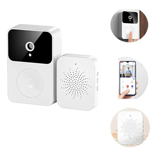 Campainha C/ Câmera Wifi S Fio Inteligente Interfone C Áudio Campainha C/ Câmera Wifi S Fio Inteligente Interfone C Áudio
