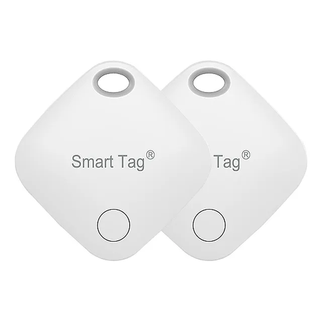 Mini Rastreador De Malas Tag Gps Em Tempo Real Via Satélite Cor Branco Para iPhone