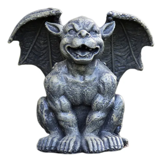Xc Estatua De Gárgola 12x12x17cm Risa