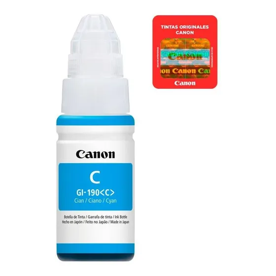 Botella Tinta canon gi-190 Cyan 70 Ml. 7000 Pag. / Kservice