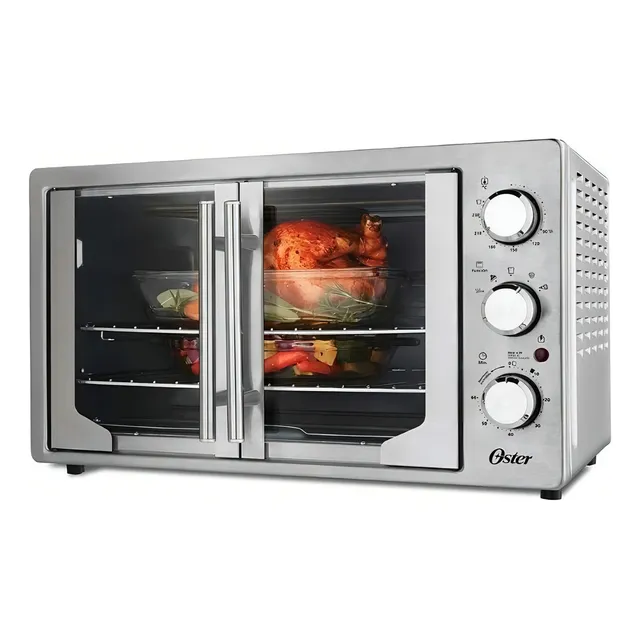 Horno de mesa eléctrico Oster TSSTTVFDXL 42L acero inoxidable