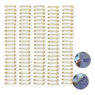 Arillo Metalico Paso 2:1 Dorado 3/4 Encuadernacion 10pz Arillo Metalico Paso 2:1 Dorado 3/4 Encuadernacion 10pz