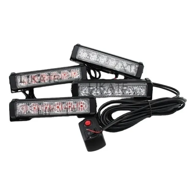 Luces Led Estrobo De Policía 6 Led 12v Azules - Rojas