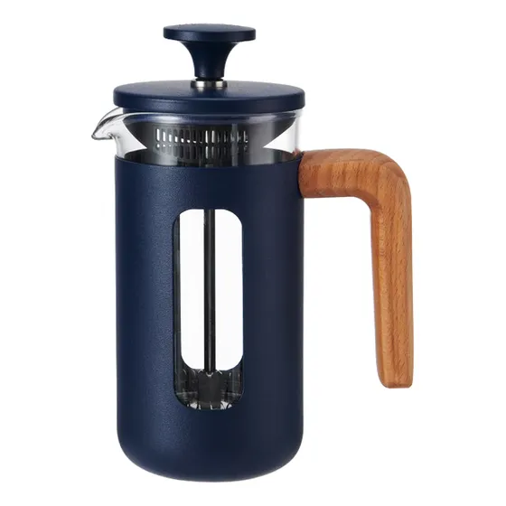 Cafetera Pisa Embolo Prensa Francesa La Cafetiere 3 Tazas Color Azul Marino