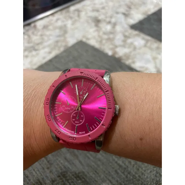 Reloj Dama Mujer Fucsia Deportivo