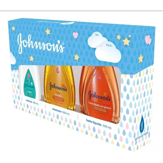 Pack Johnsons Baby Colonia + Shampoo + Baño Líquido