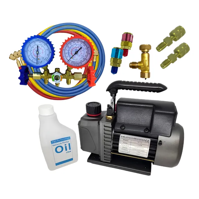 Kit Instalação Ar Condicionad Manifold R410 R134 Bomba Vácuo