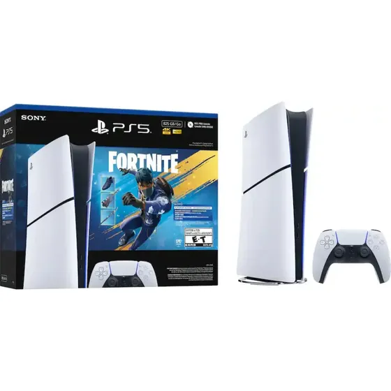 Playstation PS5 Slim Digital Edition Bundle Fortnite Sony Blanco | Cuotas sin interés