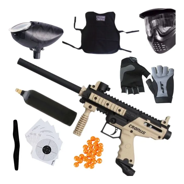 Paquete Marcadora Tippmann Cronus Basic Hopper Gotcha Xtre P