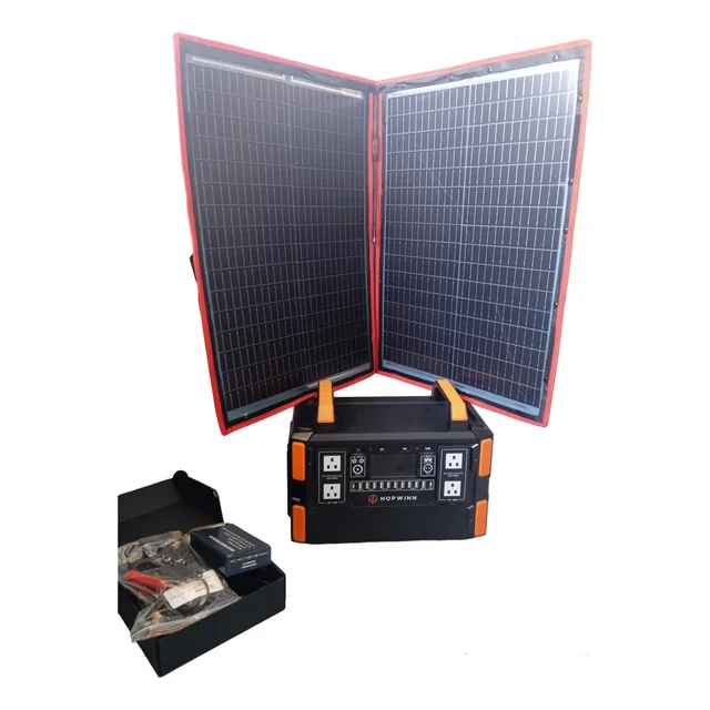 Planta Electrica Y Panel Solar Portatil  1000 Wts Silenciosa