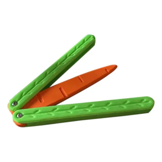 Brinquedos Com Faca De Cenoura Butterfly Knife Fidget Toy