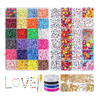 Kits Para Hacer Pulseras De Collar De Bricolaje 6000 Pcs Kits Para Hacer Pulseras De Collar De Bricolaje 6000 Pcs