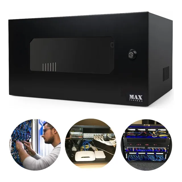 Rack De Parede Rede Internet Switch Informática Cftv Dvr 5u 