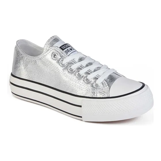 Zapatilla De Moda Para Mujer 8081 Plata - Sthef