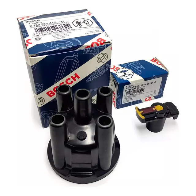 Kit Tampa + Rotor Distribuidor Gol G2 G3 C/ Injeção 4 Bicos