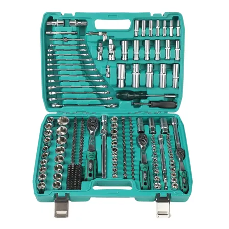Kit Jogo De Ferramenta Maleta 216pcs Soquete Chave 1/2,1/4,3