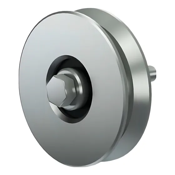 Rueda Acero Porton Corredizo 60 Mm V C/ Ruleman