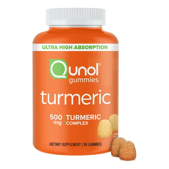 Suplemento De Gomitas De Cúrcuma Qunol, 500 Mg De Curcumina,