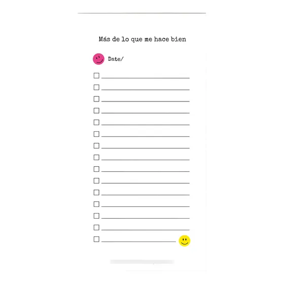 To-do List  Mas De Lo Que Me Hace Bien Anotador Bloc