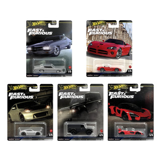 Set 5 Autos Hot Wheels Fast & Furious 1:64 Premium Set 5 Autos Hot Wheels Fast & Furious 1:64 Premium