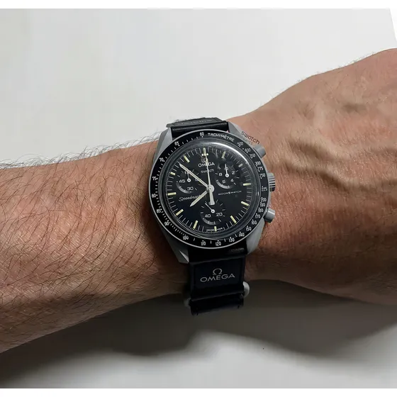 Relógio de pulso Omega x Swatch Bioceramic moonswatch Mission to the Moon
