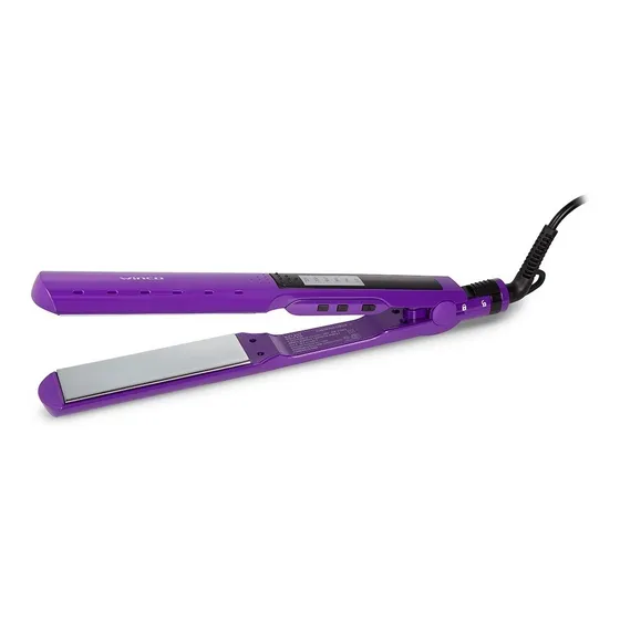 Planchita Plancha De Pelo Winco Digital Nano Titanium 220v Color Violeta