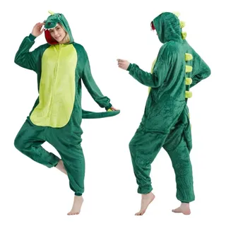 Pijama Macacão Kigurumi Unisex De Dinossauro De Plush