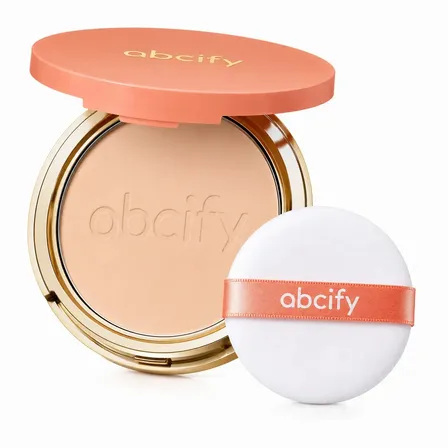 Abcify Pó Compacto Matte Controle de Oleosidade Cobertura Média Longa Duração 02 Bege Natural