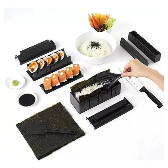 Kit De Sushi,10 Moldes Para Rollos De Arroz,multifuncionales