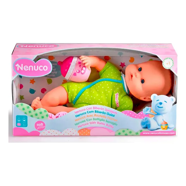 Nenuco Con Biberón Sonajero Muñeco Interactivo