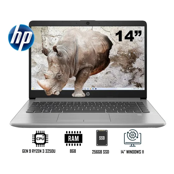Laptop Hp Ryzen 3 8gb Ram 256gb Ssd 14 Ddr2400 Modelo 245 G9