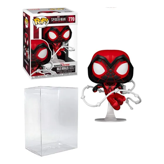 Figura De Vinilo De Spider-man Miles Morales Crimson Cowl Su