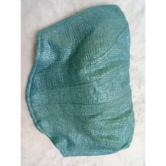 Crop Top Metalizado Y Lentejuelas Nuevo