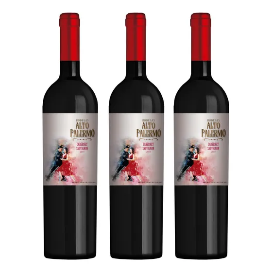 Vino Alto Palermo Cabernet Sauvignon X 3 Unidades