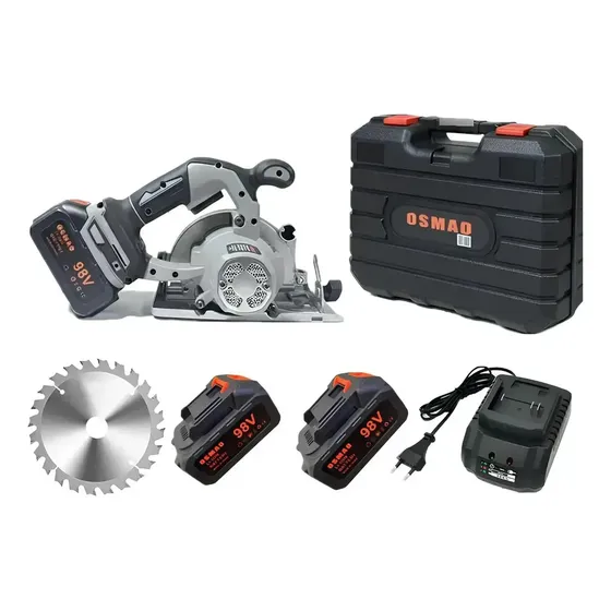 Sierra Circular Inalámbrico Osmao Con 2 Batería 98v Gris Oscuro 50 Hz / 60 Hz
